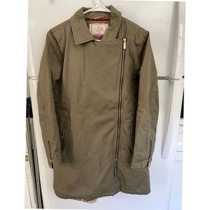Insulated Ness of Scotland waxed canvas coat women's US 8